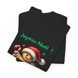 T Shirt Joyeux Noël avec Pain d'Épice en Skate – Pour Homme et Femme