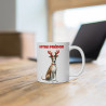 Mug Personnalisable de Noël avec Lévrier Chien – Idée cadeau pour enfant et Adulte