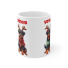 Mug Personnalisable de Noël avec Rottweiler – Idée cadeau pour enfant et adulte