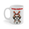 Mug Personnalisable de Noël avec Shih Tzu – idée cadeau pour enfants et adultes