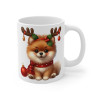 Mug  Chien Spitz Nain de Noël pour Enfant et Adulte – Design Festif