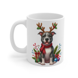 Mug American Pit Bull Terrier de Noël – Cadeau Festif pour Enfant et Adulte