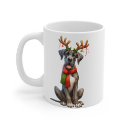 Mug  chien Dogue Allemand de Noël – Cadeau Festif pour Enfant et Adulte