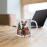 Mug  Chien Dobermann de Noël – Tasse Festive en Céramique pour Enfant et Adulte