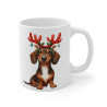 Mug Teckel de Noël – Tasse Festive en Céramique pour Enfant et Adulte