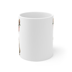 Mug Chien Bull Terrier de Noël – Tasse Festive en Céramique pour Enfant et Adulte