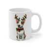 Mug Chien Bull Terrier de Noël – Tasse Festive en Céramique pour Enfant et Adulte
