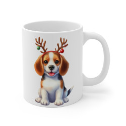 Mug Chien Beagle de Noël –...