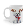 Mug Chien Bichon Frisé de Noël – Tasse Festive en Céramique pour Enfant et Adulte