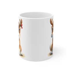 Mug Chien Shiba Inu de Noël – Tasse Festive en Céramique pour Enfant et Adulte