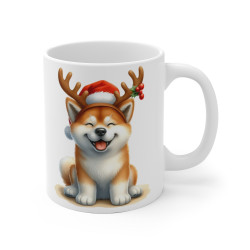 Mug Chien Shiba Inu de Noël...