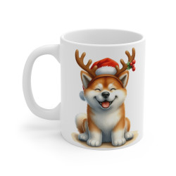 Mug Chien Shiba Inu de Noël – Tasse Festive en Céramique pour Enfant et Adulte