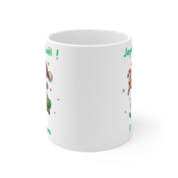 Mug Noël Pain d'Épice sur Skate – Tasse Personnalisable avec Prénom