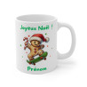 Mug Noël Pain d'Épice sur Skate – Tasse Personnalisable avec Prénom