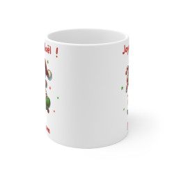 Mug  Joyeux Noël Pain d'Épice sur Skate – Tasse Personnalisable avec Prénom