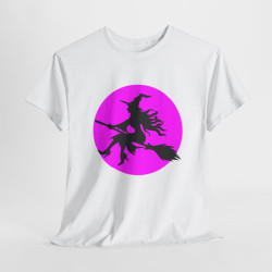 T-shirt Halloween Femme – Design Sorcière sur Balai