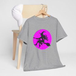 T-shirt Halloween Femme – Design Sorcière sur Balai