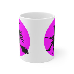 Mug Sorcière  sur un Balai – Halloween pour Enfant et Adulte