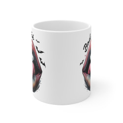 Mug Halloween "Bad Witch" avec Image de Bouche et Chauves-Souris – Pour Femme