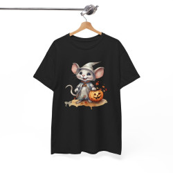 T-shirt Halloween avec Souris Sorcière – Pour Homme et Femme