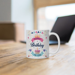 Mug "Happy Birthday" – Cadeau Joyeux Anniversaire pour Enfant et Adulte