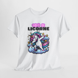 T shirt Femme 100% Licorne – Licorne qui Dab sur un Nuage