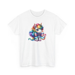 T-shirt Femme Licorne avec Ruban – Design Féminin et Magique