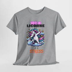 T shirt Femme 100% Licorne 0% Stress – Licorne qui Dab sur un Nuage