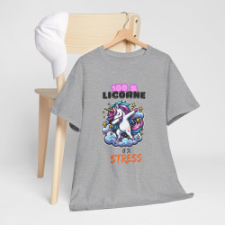 T shirt Femme 100% Licorne 0% Stress – Licorne qui Dab sur un Nuage
