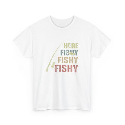 T-shirt Here Fishy Fishy Fishy – Pour Homme et Femme