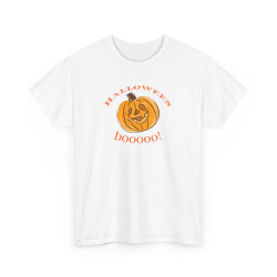 T-shirt Halloween Boooo! avec Citrouille – Pour Homme et Femme