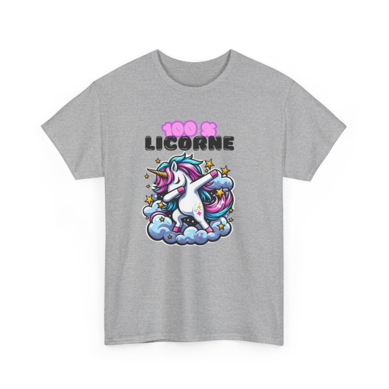 T shirt Femme 100% Licorne – Licorne qui Dab sur un Nuage