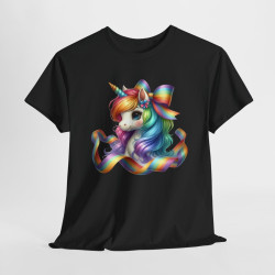 Tee shirt Femme Licorne avec Ruban – Design Féminin et Magique T shirt