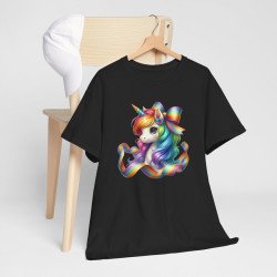 Tee shirt Femme Licorne avec Ruban – Design Féminin et Magique T shirt
