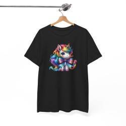 T-shirt Femme Licorne avec Ruban – Design Féminin et Magique