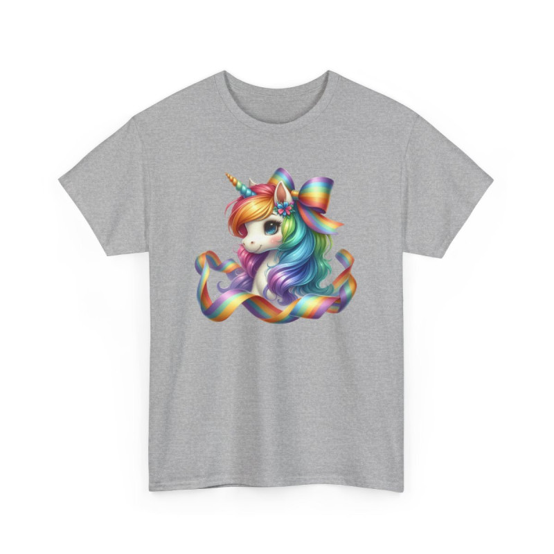 Tee shirt Femme Licorne avec Ruban – Design Féminin et Magique T shirt