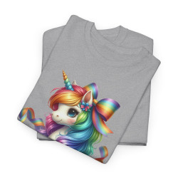 Tee shirt Femme Licorne avec Ruban – Design Féminin et Magique T shirt