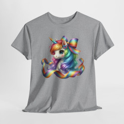 Tee shirt Femme Licorne avec Ruban – Design Féminin et Magique T shirt