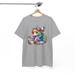 Tee shirt Femme Licorne avec Ruban – Design Féminin et Magique T shirt