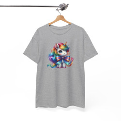 T-shirt Femme Licorne avec Ruban – Design Féminin et Magique
