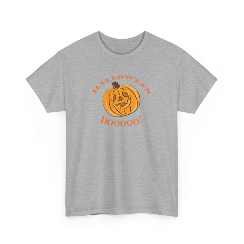 T-shirt Halloween Boooo! avec Citrouille – Pour Homme et Femme