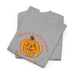 T-shirt Halloween Boooo! avec Citrouille – Pour Homme et Femme