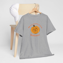 T-shirt Halloween Boooo! avec Citrouille – Pour Homme et Femme