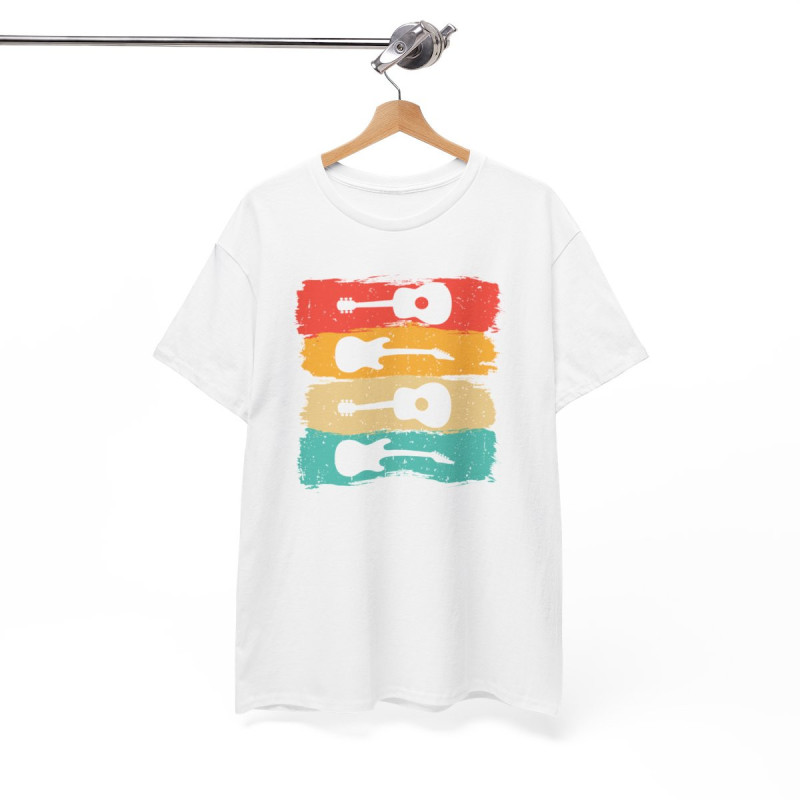 T-shirt Design Guitare – Passion Musicale pour Homme et Femme