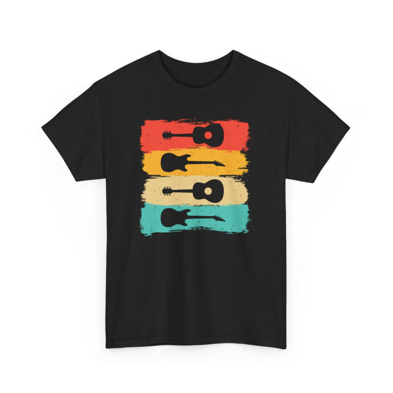 T-shirt Design Guitare – Passion Musicale pour Homme et Femme