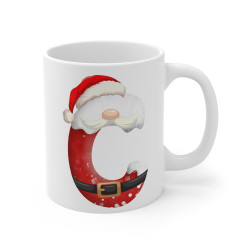 Mug de Noël avec Initiale "C" pour enfant et adulte