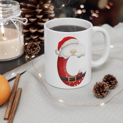 Mug de Noël avec Initiale "C" pour enfant et adulte