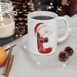 Mug de Noël avec Initiale "E" pour enfant et adulte