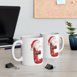 Mug de Noël avec Initiale "E" pour enfant et adulte