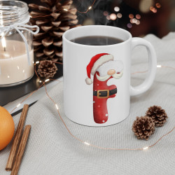 Mug de Noël avec Initiale "F" pour enfant et adulte